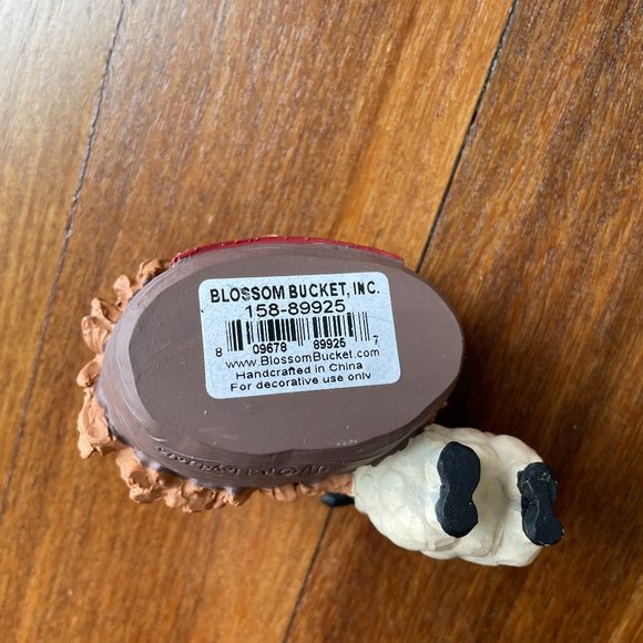 NEW Blossom Bucket Resin Jesus in the Manger with Sheep - "He is Born/Isaiah 9:6 - Picture 4 of 4